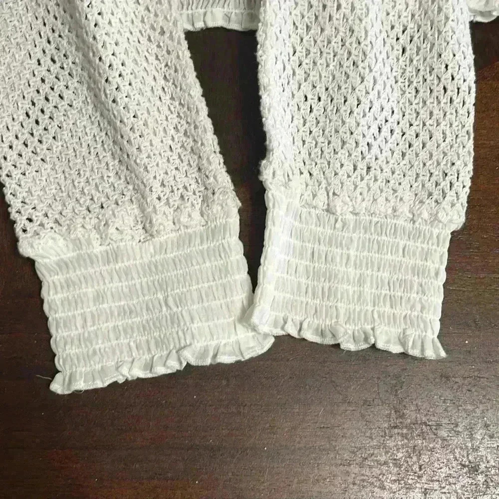 XCVI women’s white open cardigan - Picture 9 of 10